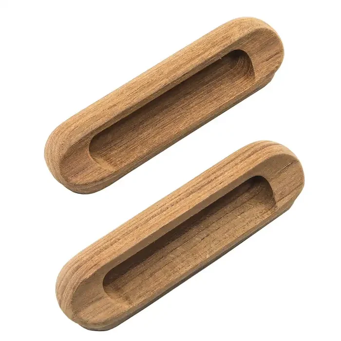 Whitecap Teak Oblong Drawer Pull – 4-1/16″L – 2 Pack