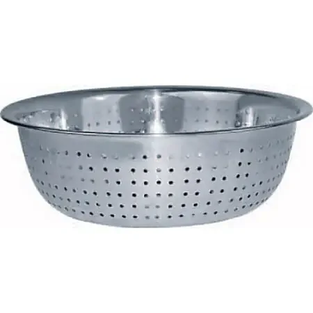 Winco Stainless-Steel Colander, 15″, Silver