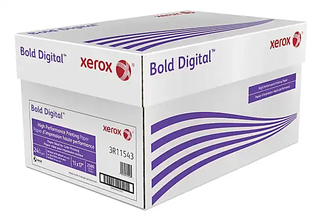 Xerox® Bold Digital™ Printing Paper, 5 Reams, Ledger Size (11″ x 17″), 98 (U.S.) Brightness, 24 Lb, FSC® Certified, Ream Of 500 sheets