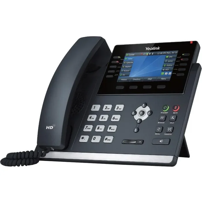 Yealink SIP-T46U IP Phone – Corded – Corded – Wall Mountable, Desktop – Classic Gray