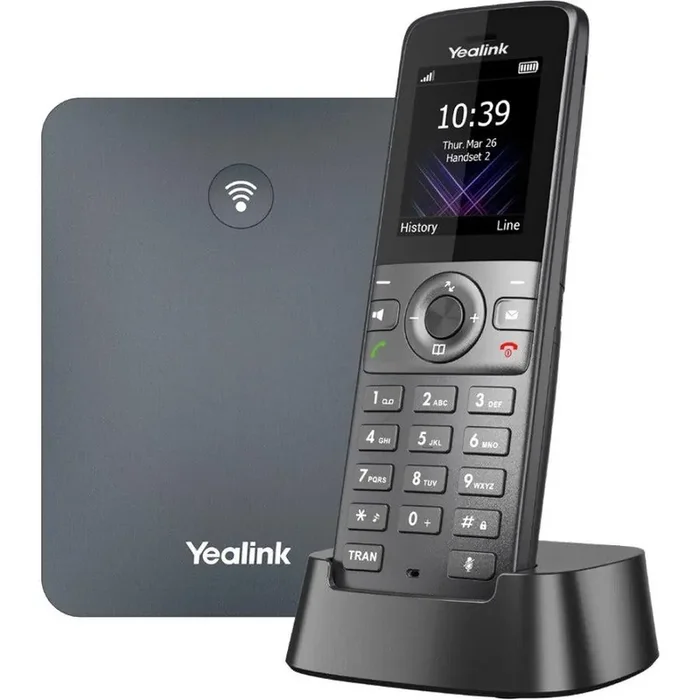 Yealink W73P IP Phone – Cordless – Corded – DECT – Wall Mountable – Space Gray, Classic Gray