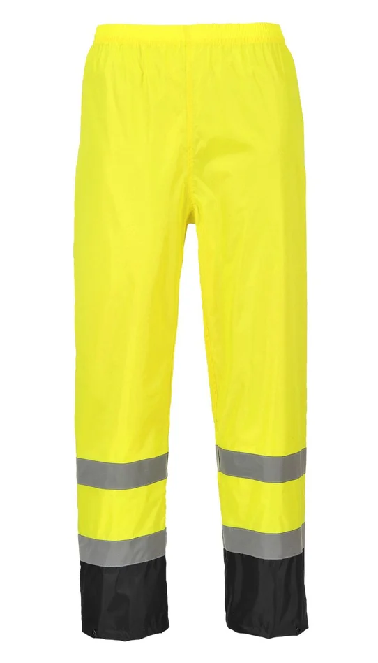 Yellow and Black Hi-Vis Classic Contrast Rain Pants – 4XL H444YBR4XL