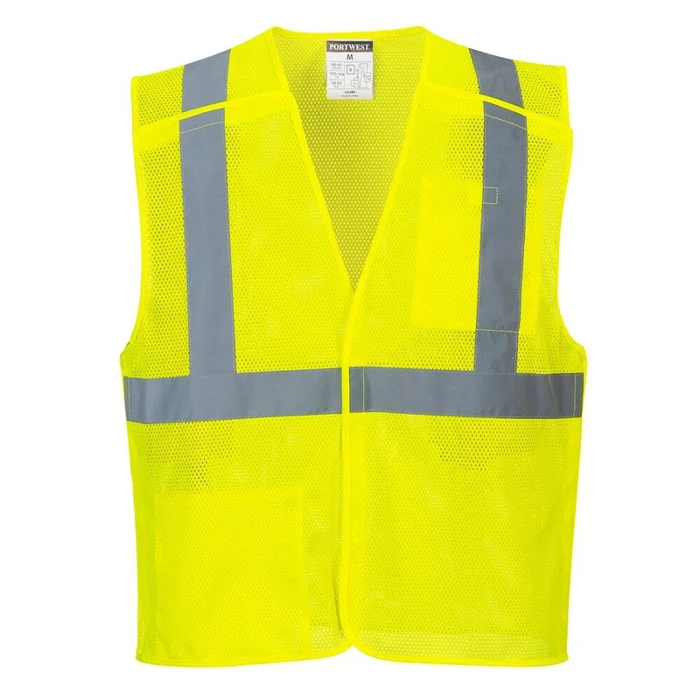 Yellow Economy Mesh Break-Away Vest – 4XL US384YER4XL