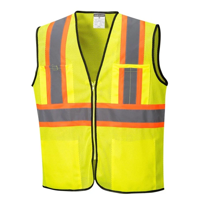 Yellow Frisco Contrast Hi-Vis Vest – Medium US381YERM