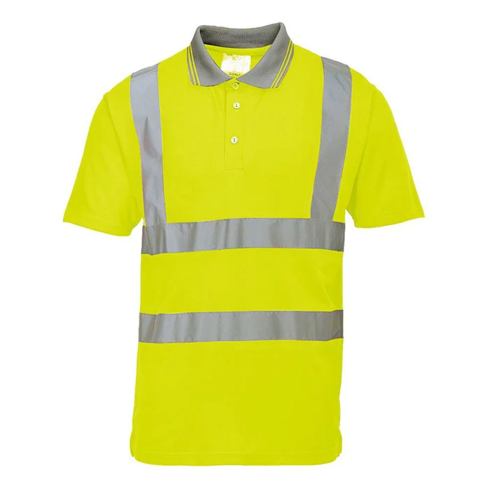 Yellow Hi-Vis Short Sleeve Polo Shirt – XL S477YERXL
