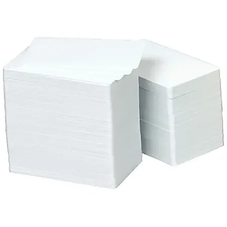 Zebra Premier Plus PVC Cards, 2.12″ x 3.38″, White, Pack Of 100