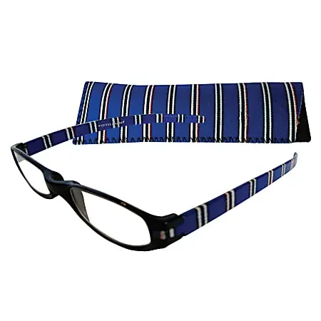 Zoom Eyeworks Reading Eyewear, Expressions Neoprene Blue, +2.50