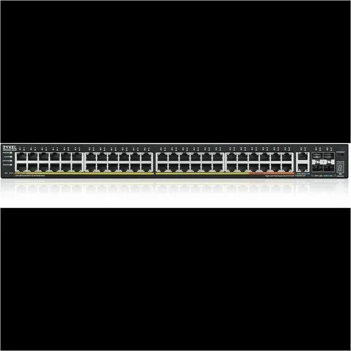 ZYXEL 48-port GbE L3 Access Switch with 6 10G Uplink – 48 Ports – Manageable – Gigabit